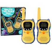 slomart LEAN TOYS Otroške kratkofalovke (walkie-talkies), rumene, 2 kosa, do 3 km