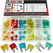 Komplet avtomobilskih varovalk 80pcs 5-30A 14367
