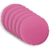 vidaXL Prevleka za blazino 6 pcs HEERLEN Roza O 50 cm Poliester