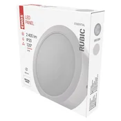 LED vgradno svetilo RUBIC, okroglo, belo, 24W, nevtralno bela