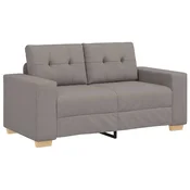 Vidaxl Dvosed taupe 160x77x82 cm blago