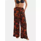 Triumph Hlače iz tkanine Summer 10227246 Rjava Wide Leg