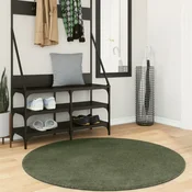 Tepih HUARTE kratkih vlakana mekani i perivi zeleni O 120 cm