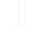 Globen Lighting viseča svetilka CURVE 3, bela, 3-svetilna, 95 cm - Dnevna soba/jedilnica - Vintage - Kovina