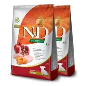 Farmina N&D dog PUMPKIN (GF) puppy mini, chicken & pomegranate 2 x 7 kg