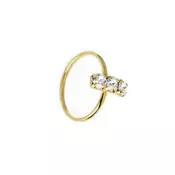 Ženski victoria cruz caterina crystal gold prsten sa swarovski kristalima ( a3707-07da )