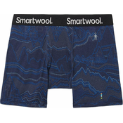 Smartwool Termo donje rublje Mens Merino Print Boxer Brief Boxed Deep Navy Digital Summit Print 2XL