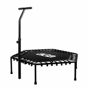 Aga FITNESS Trampolin 130 cm črn + ročaj