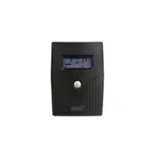 Line-Interactive LCD BASIC UPS, 800VA/480W, 1x12V/9A, AVR, 2x Schuko CEE 7/3