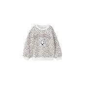 MANGO KIDS Majica DMANCHA temno rjava/črna/bela