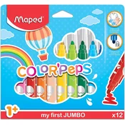 Otroški flomastri Maped ColorPeps Jumbo - 12 barv