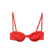 Pull&Bear Bikini zgornji del živo rdeča
