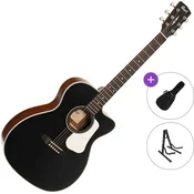 Cort L100OCF-CED Standard SET Black Satin Elektroakustična jumbo