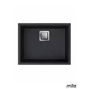 Milo Granitna sudopera Qubus, o90, 56x44cm, Lava stone sifon