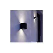 EGLO Zunanja LED-stenna svetilka Calpino 3, črna, širina 14 cm, z dvema svetilnima - Sodobni - Aluminij