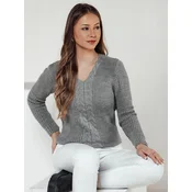 Sweter damski CASVINA jasnoszary Dstreet
