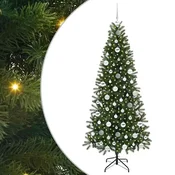 Vidaxl Umestno božično drevo med 300 LED Zelena 180 cm PE in PVC