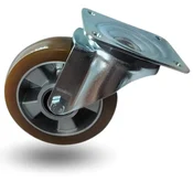 Vrtljivo kolo, komplet vozička, 160 mm, 500 kg, JTAU 1603, aluminij-poliuretan