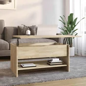 Stolic za kavu boja hrasta sonome 80x50x40 cm konstruirano drvo