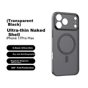 Momax Maska za mobilni telefon Iphone 17 Pro Max, Providno-crna