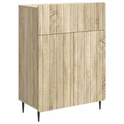 Vidaxl Strani šal Sonoma hrast 66 x 34,5 x 92 cm Inženirski les