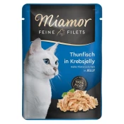 shumee Mokra hrana za mačke MIAMOR Fileti tune v rakovi želeju 100 g