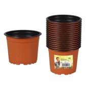 PREMIUM VCD lahka plastična terakota cvetlični lonec 10cm 15pcs