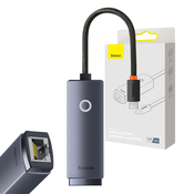 Mrežni adapter Baseus Lite Series USB-C na RJ45 (sivo)