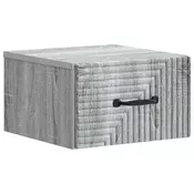 vidaXL vidaXL Stenski nočni omarici s predalom Siva Sonoma 34,5 x 33 x 20 cm, (5000209661)