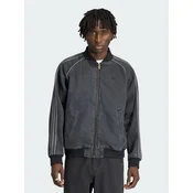 adidas Jeans jakna Sst Denim Track Top IB6948 Siva Regular Fit