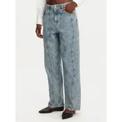 HUGO Jeans hlače Leni 50531726 Modra Loose Fit