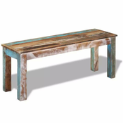 Klop iz Masivnega Predelanega Lesa 110x35x45 cm