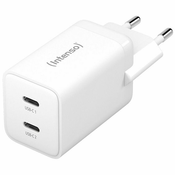 (Intenso) Punjac kucni, brzi, 2 x USB-C, 3A, 40W - Power Adapter W40CC GaN 35870