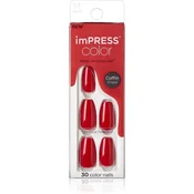 KISS imPRESS Color Medium umetni nohti Reddy or Not 30 kos