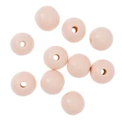 Lesene kroglice 2,5 cm - paket 10 kosov | Različne barve | Powder pink