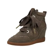STEVE MADDEN Gležnarji z vezalkami Mables temno siva