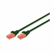 DIGITUS KABEL PATCH UTP Cat 6   3,00m  RJ45 1Gbit Digitus - zelen (DK-1617-030/G), (21209442)