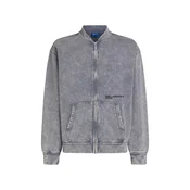 KARL LAGERFELD JEANS Jopa na zadrgo siva/svetlo siva/črn denim