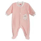 Clar pajac z rokavi DR DH 07269-056-004 Happy & Cute 07269-056-004 D roza 56