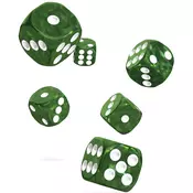 Kockice Oakie Doakie Dice D6 16 mm Marble - Green (12)