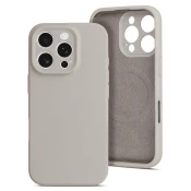 Onasi Mat Liquid silikonski ovitek z MagSafe za iPhone 16 Pro - siv