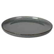 Desertni krožnik 19cm porcelan MO temen, rob HN