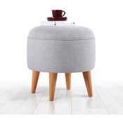 Atelier del Sofa Tabure 40x42cm, Sivo