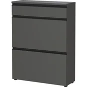 Antracitno siva omarica za čevlje 80x107x29 cm Baldone – Germania