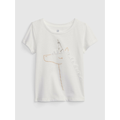 GAP Kids T-shirt with unicorn - Girls