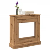 Vidaxl Okvir za kamin artisan hrast 90x30x90 cm inženirski les