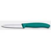 Victorinox 6.7634.C1 nož za zelenjavo, nazobčan, 10 cm, turkizen