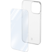 Cellularline Zaštitni komplet za iPhone 15 Transparentno staklo za zaštitu i zadnji poklopac