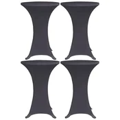 Vidaxl Raztegljivo pregrinjalo za mizo 4 kosi 60 cm antracit