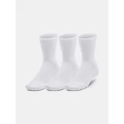 Under Armour Nogavice UA 3-Maker 3pk Mid-Crew-WHT XL